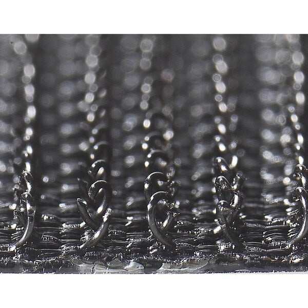 Reclosable Fastener Shape, Square, Rubber Adhesive, 7/8 in, 7/8 in Wd, Black, 12 PK
