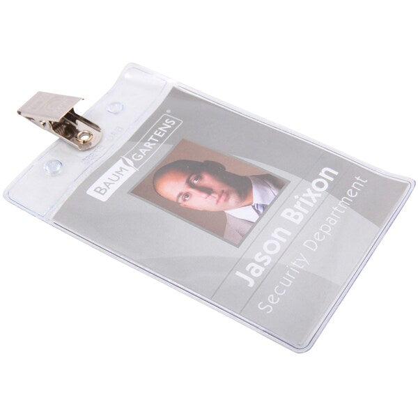 ID Badge Holder, Vertical, PK50