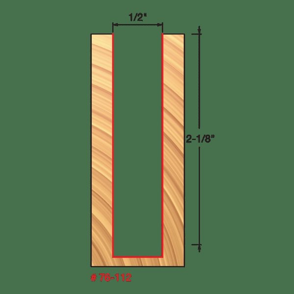 Down Spiral Bit, 1/2