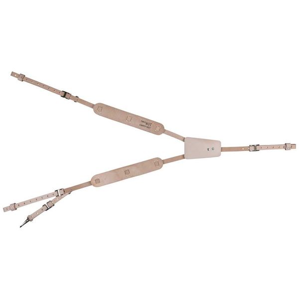 Soft Leather Work Belt Suspenders