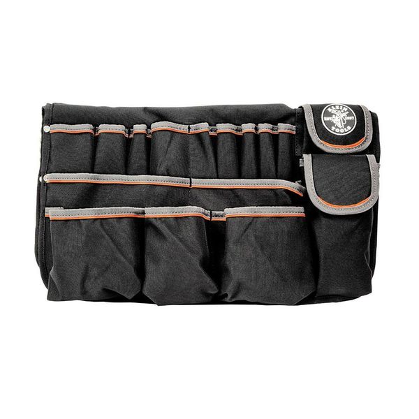 Bucket Tool Organizer, Polyester, Black/Orange, 23