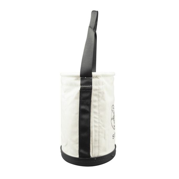 Bucket, #6 Canvas, Black Molded Polypropylene (Bottom), Off- White