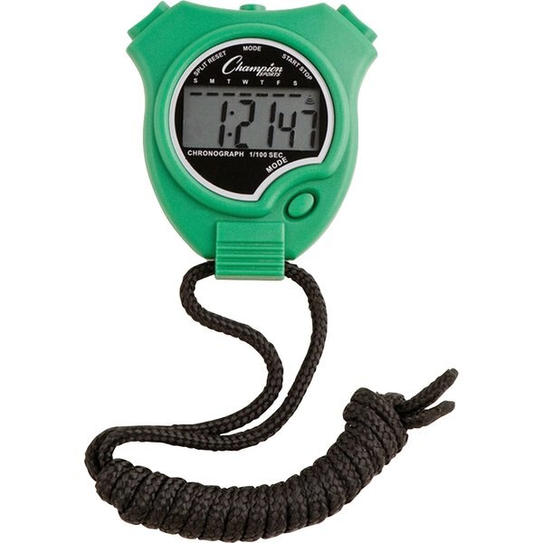 Stopwatch Set, Colors, Water/Shock Res, PK6