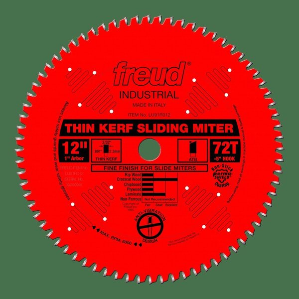 Thin Kerf Sliding Compound Miter Saw Bla