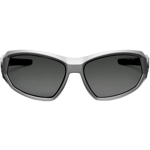 Polarized Safety Glasses, Traditional Smoke PC Decenter Lens, Scratch-Resistant