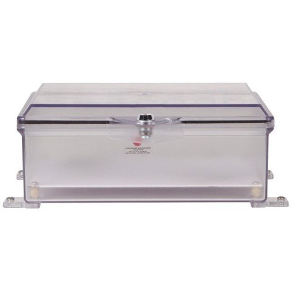 Surface Mount Clear Poly Protective Cabinet, with Lock, 8-7/8