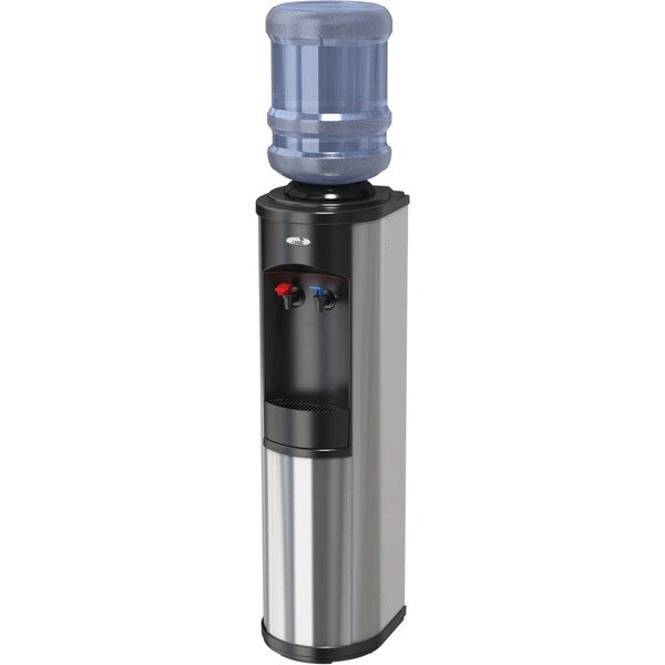 Cold, Hot Bottled Water Dispenser - Silver