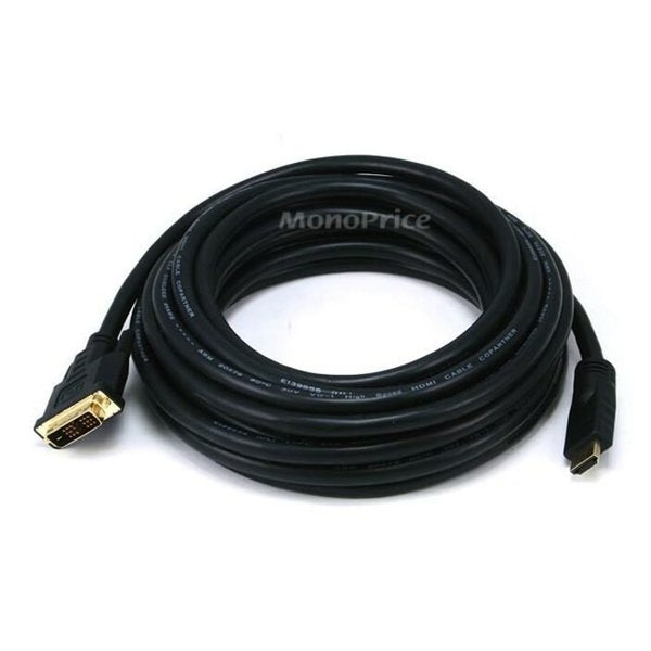 HDMI-DVI Cables, Black, 25 ft., 26AWG