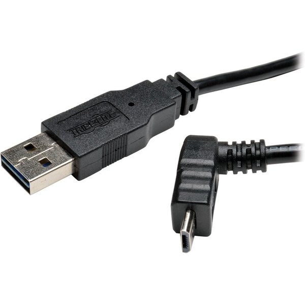USB Reversible 2.0 Cable, UA, MicroB, 3ft