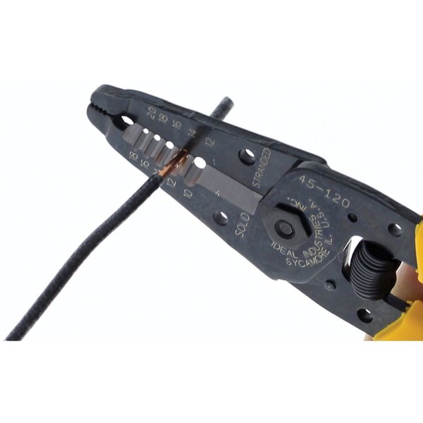 6 in Wire Stripper Solid: 18 to 10 AWG, Stranded: 12 to 20 AWG
