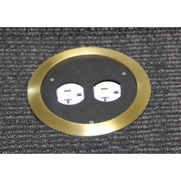 Brass Round Carpet Flange 5-1/8