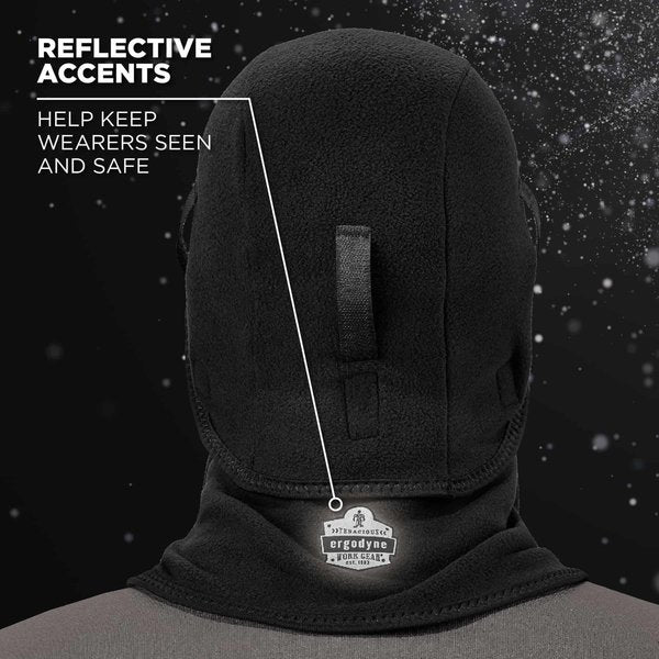 Balaclava, Black, Fleece/Neoprene, Universl