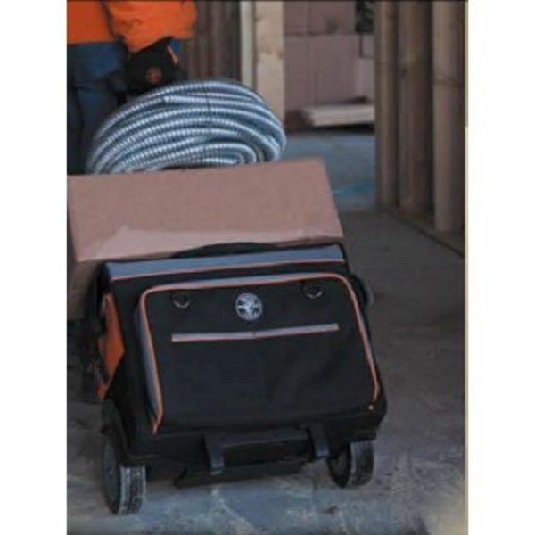 Tool Bag, Tradesman Proâ¢ Rolling Tool Bag, 24 Pockets, 19-Inch