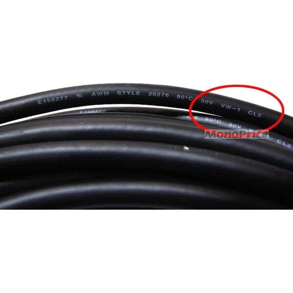 Super VGA M/M CL2 Rated Cable w/ Ferrites (Gold Plated), 50ft