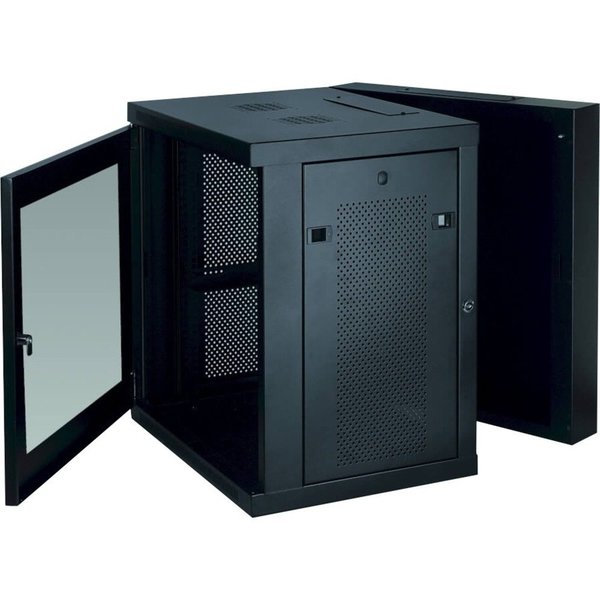 Rack Enclosure, 12U, 25 in H, 23.63 in W
