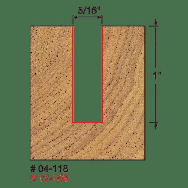Double Flute Straight Bit (Double Grind)