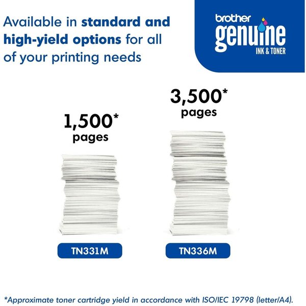 Toner For TN336M, Magenta, 3.5K Pages