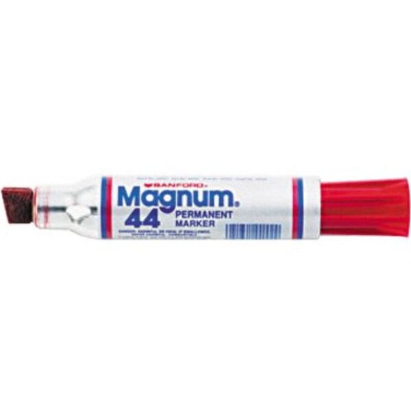 Permanent Marker, Oversized Chisel Tip Red PK12