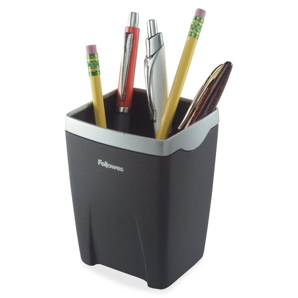 Pencil Cup, Black/Silver