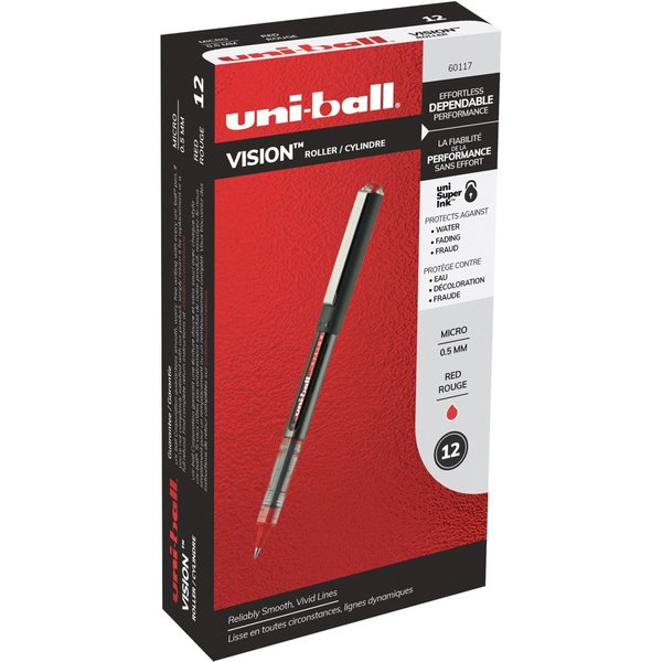 Pen, Uniball, Vision, 0.5Mm, Rd