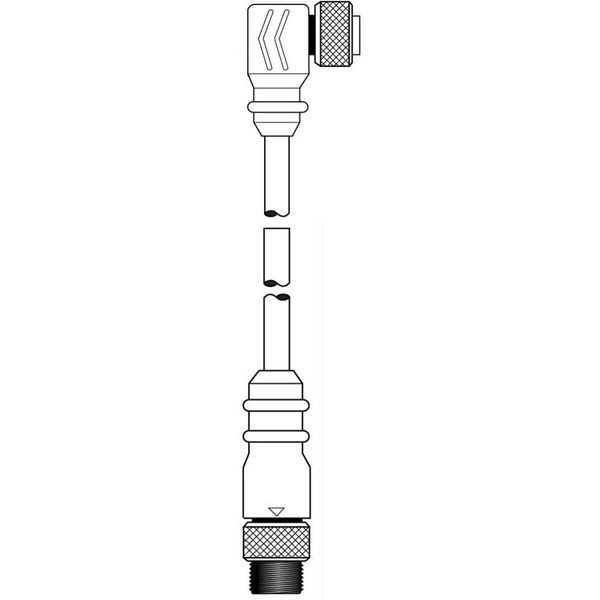 MIN-SYNC DBL END F 90 M STR 4 PL 6FT PVC