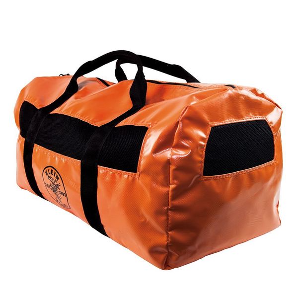 Lineman Duffel Bag, Vinyl, Orange, 12
