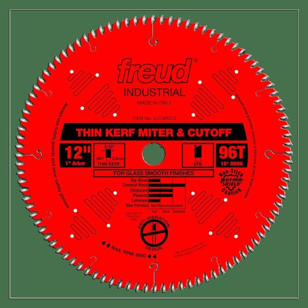 Thin Kerf Ultimate Cut-Off Blade, 12