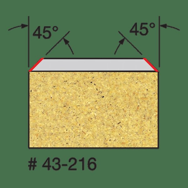Insert Bevel Trim Bit, 15/16