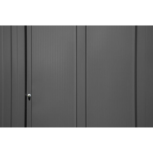 8x4 Classic Steel Storage Shed, Charcoal
