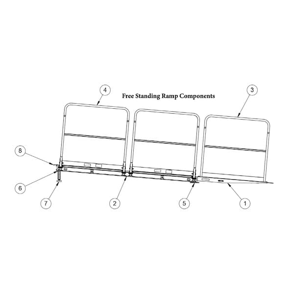AS2100 Guardrail - 4' W - Horizontal