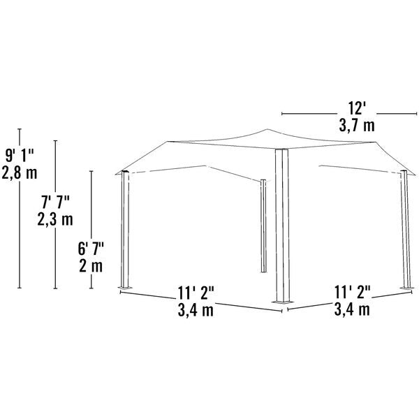 ShelterCoat 13 x 24 ft. Garage Peak Gray STD