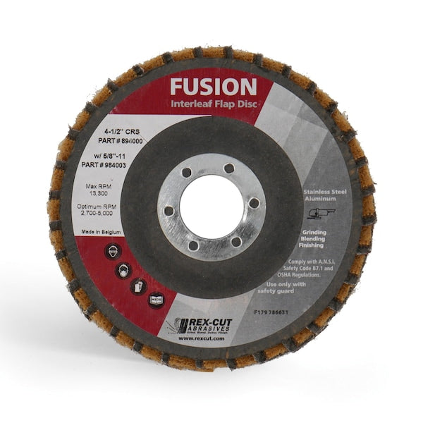 Fusion Flap Disc 4 1/2 X 7/8 T29 Fusion Interleaf Flap Disc Coarse
