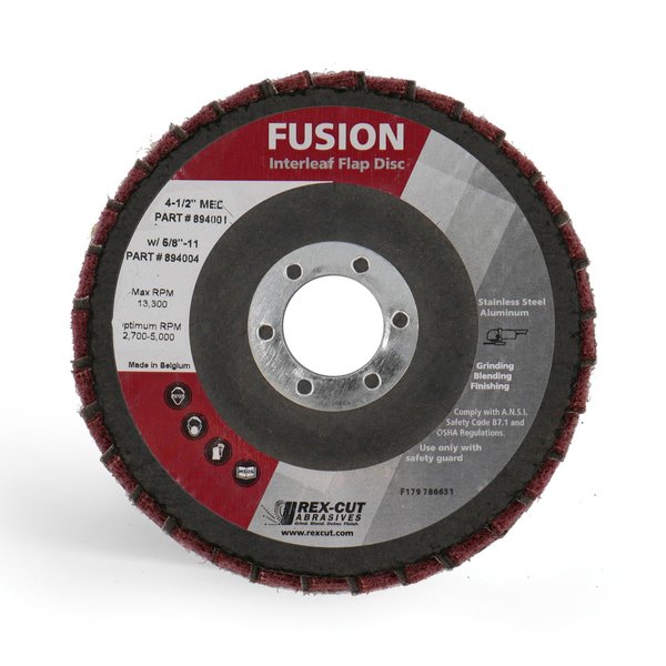 Fusion Flap Disc 4 1/2 X 7/8 T29 Fusion Interleaf Flap Disc Medium