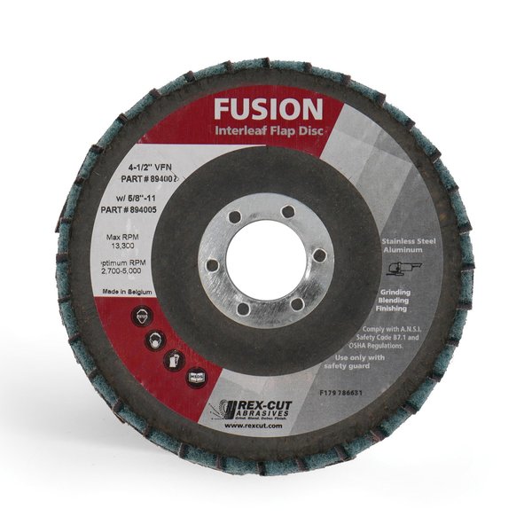 Fusion Flap Disc 4 1/2 X 7/8 T29 Fusion Interleaf Flap Disc Very Fine