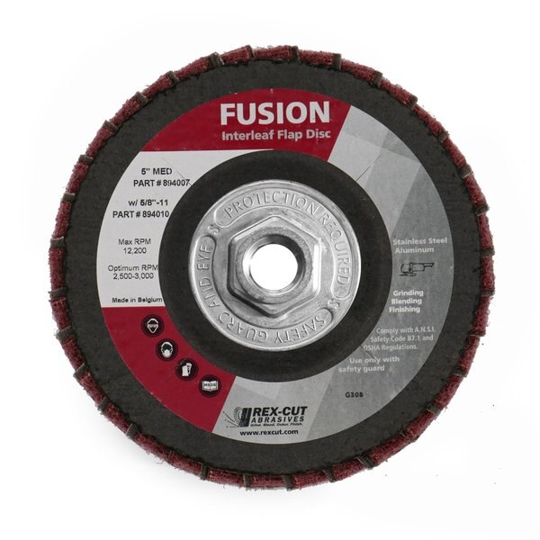 Fusion Flap Disc 5 X 5/8-11 T29 Fusion Interleaf Flap Disc Medium