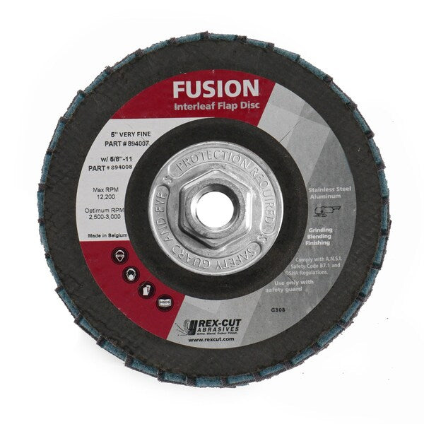 Fusion Flap Disc 5 X 5/8-11 T29 Fusion Interleaf Flap Disc Very Fine
