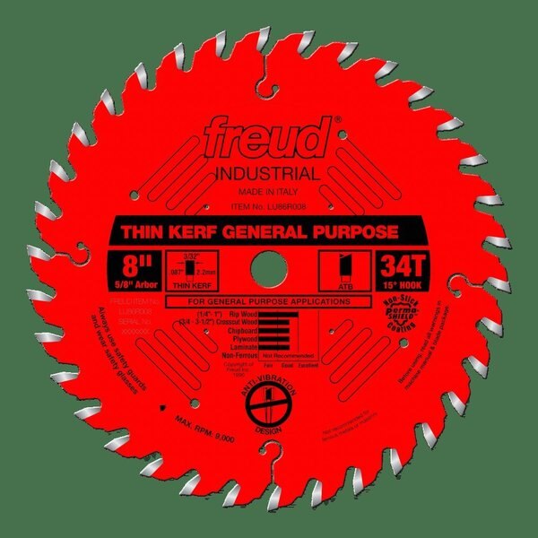 Thin Kerf General Purpose Blade, 8