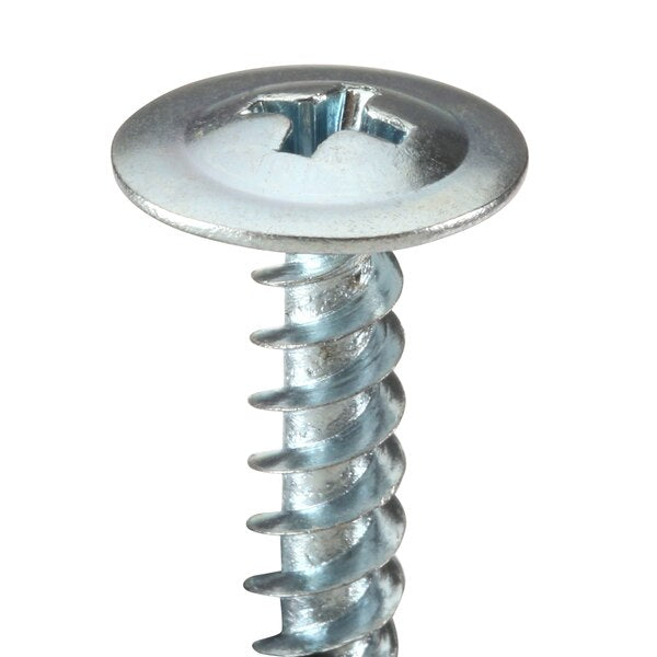 Sheet Metal Screw, #8 x 3/4 in, Zinc Plated Steel K-Lath Head Phillips Drive, 100 PK