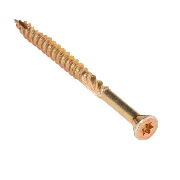 Deck Screw, #10 x 2-1/2 in, Steel, Flat Head, Torx Drive, 200 PK