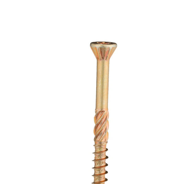 Deck Screw, #10 x 2-1/2 in, Steel, Flat Head, Torx Drive, 200 PK