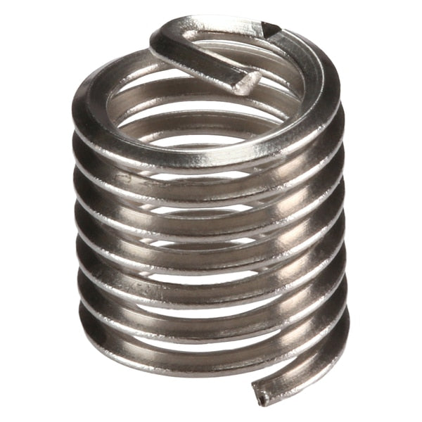 Tanged Helical Insert, Screw-Locking, M8-1.25 Thrd Sz, Nitronic 60, 100 PK