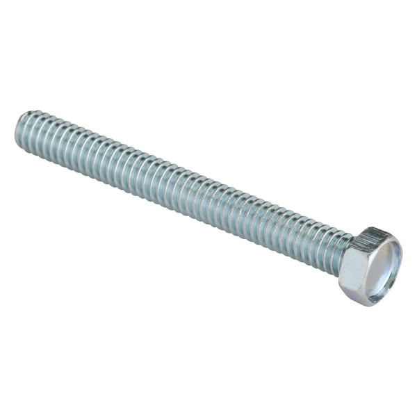 #8-32 x 1-1/2 in Hex Hex Machine Screw, Zinc Plated Steel, 100 PK