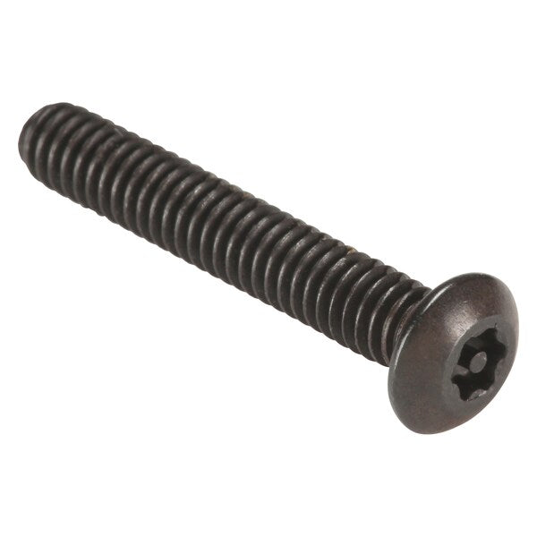 #8-32 x 1 in Torx Button Tamper Resistant Screw, Steel, Black Oxide Finish, 25 PK