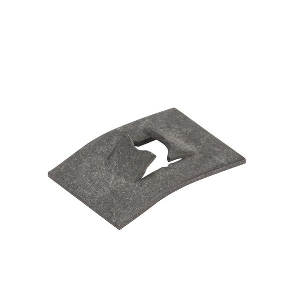 Spring Nut, #10, Flat Shape, Steel, Black Phosphate Finish, 100 PK
