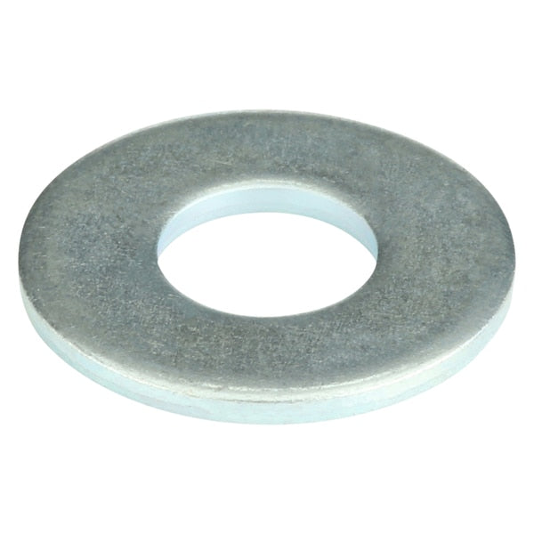 Flat Washer, Fits Bolt Size 5/16 in , Steel Zinc Plated Finish, 100 PK