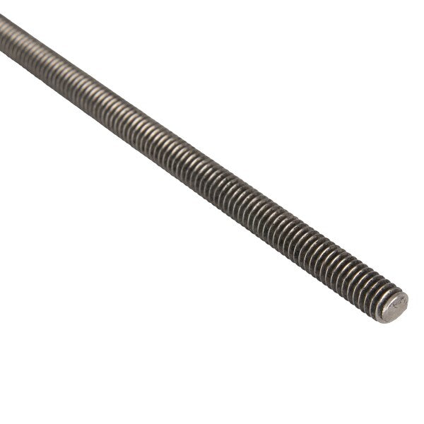 Fully Threaded Stud, 8-32, 4 in, Stainless Steel, 18-8, Plain Finish, 10 PK
