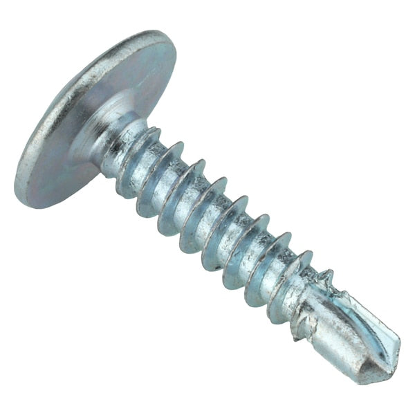 Self-Drilling Screw, #8 x 3/4 in, Zinc Plated Steel K-Lath Head Phillips Drive, 200 PK