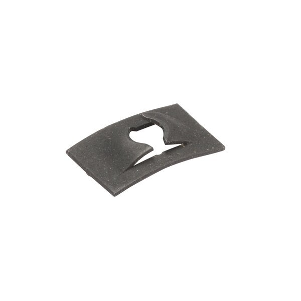 Spring Nut, #6-32, Flat Shape, Steel, Black Phosphate Finish, 100 PK