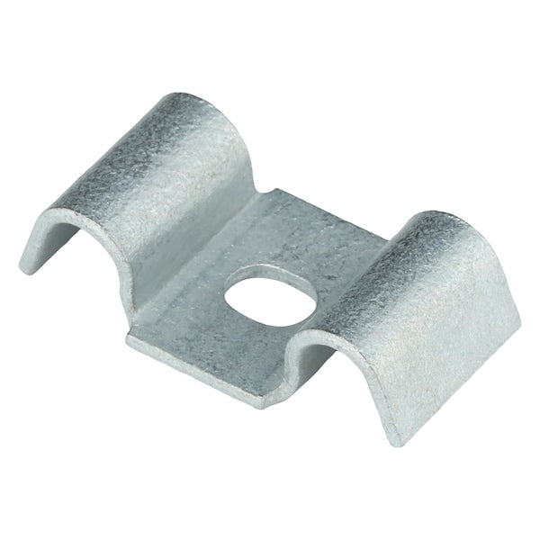 Grating Clip, For Screw Size 1/4 in, Carbon Steel, Galvanized, 100 PK