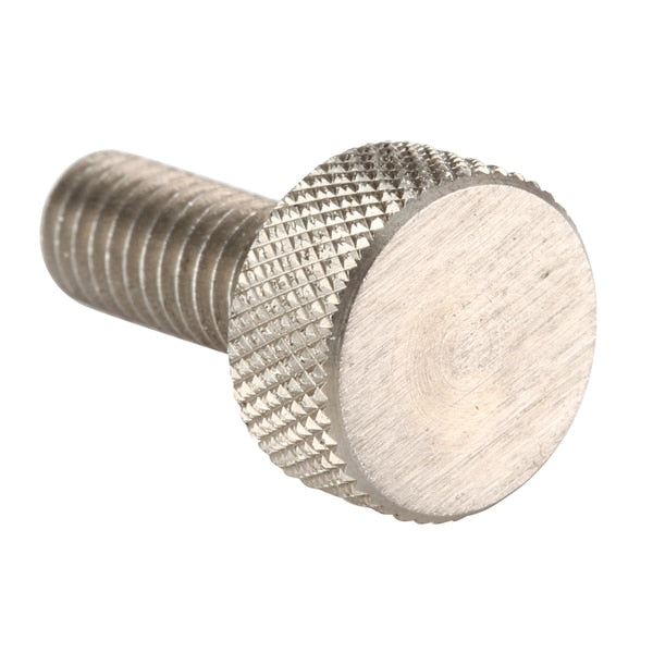 Thumb Screw, M6-1.00 Thread Size, Plain 18-8 Stainless Steel, 6 mm Head Ht, 16 mm Lg, 5 PK